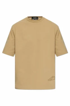Dsquared2 ZIELONY T-shirt z logo
