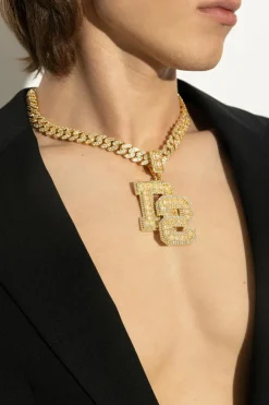 Dsquared2 ZŁOTY Naszyjnik z logo