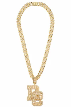 Dsquared2 ZŁOTY Naszyjnik z logo