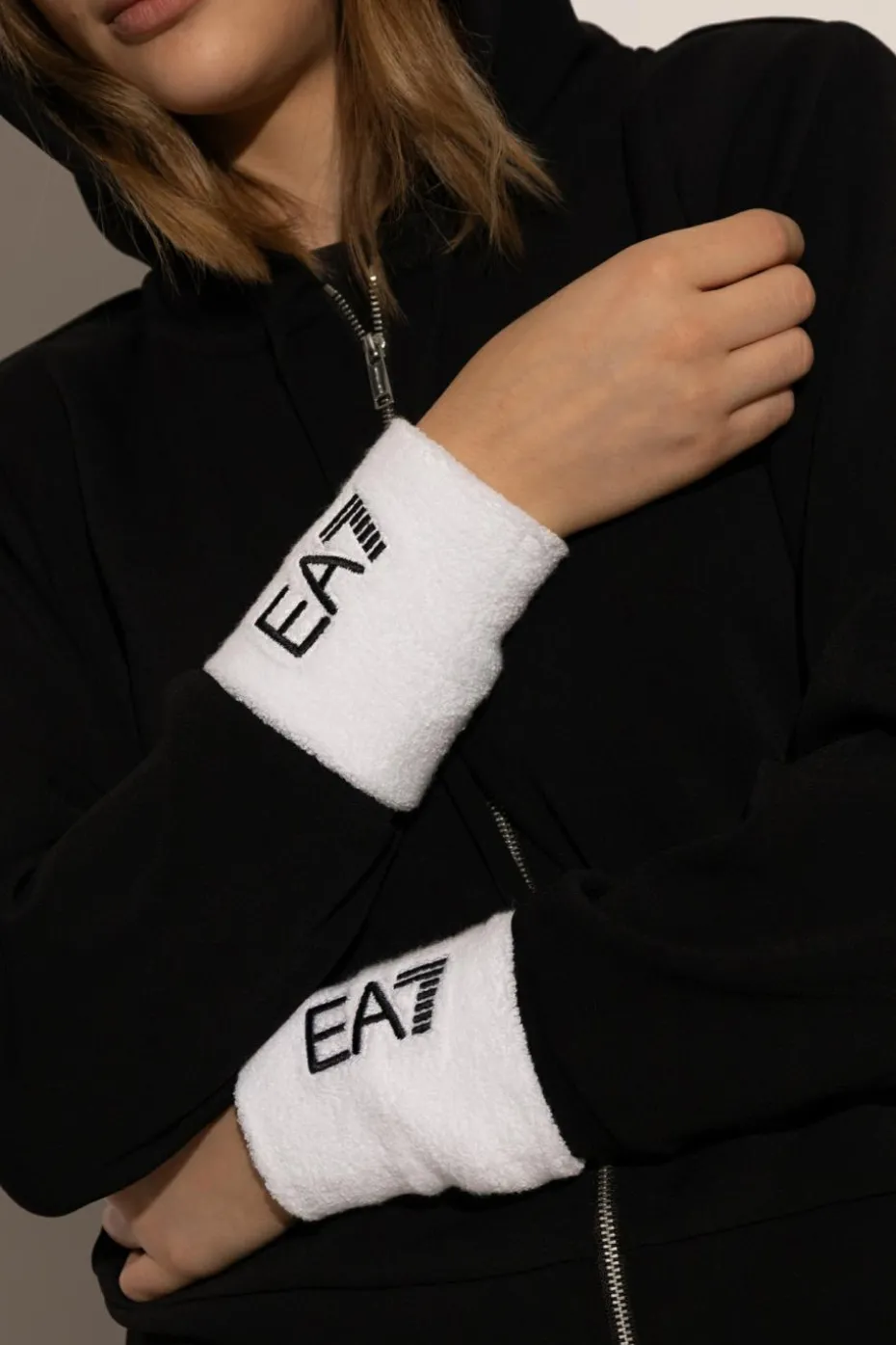EA7 Emporio Armani BIAŁY Opaski treningowe na nadgarstek