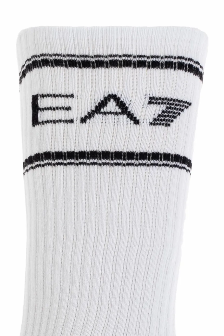 EA7 Emporio Armani BIAŁY Trójpak skarpet z logo