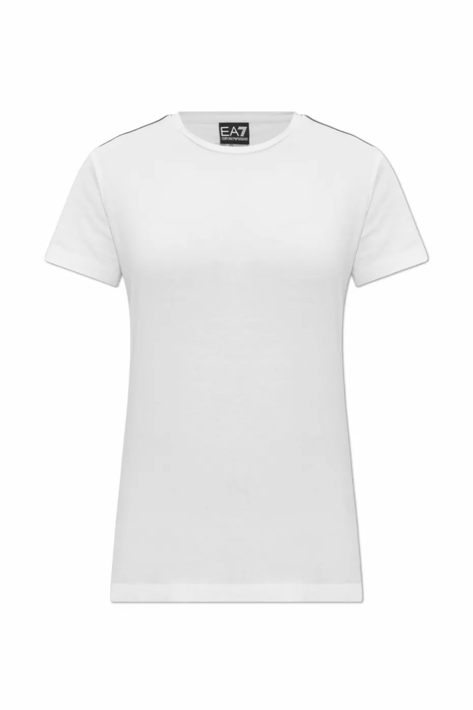 EA7 Emporio Armani BIAŁY T-shirt z kolekcji `Sustainability`