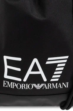 EA7 Emporio Armani CZARNY Plecak z logo