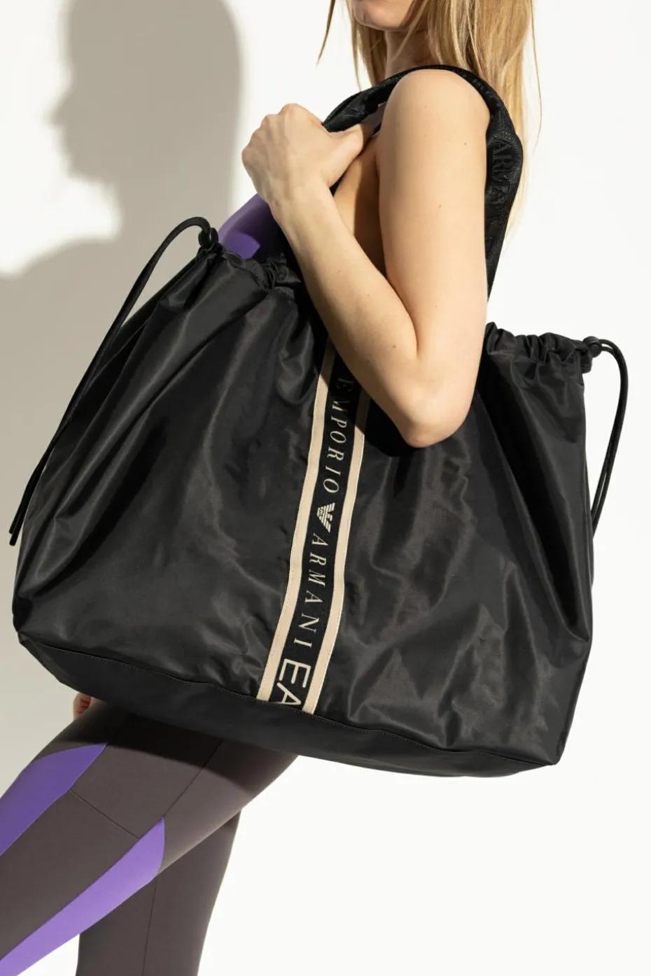 EA7 Emporio Armani CZARNY Torba typu `shopper`