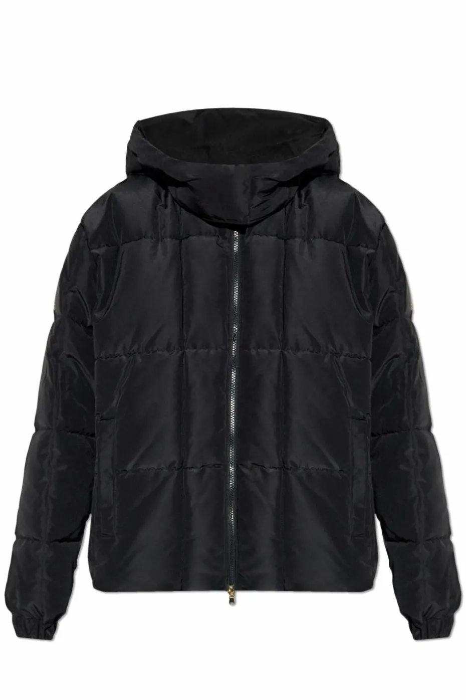 EA7 Emporio Armani CZARNY Ocieplana pikowana kurtka