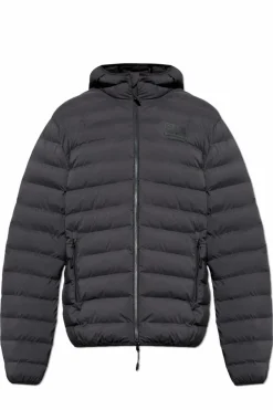 EA7 Emporio Armani CZARNY Ocieplana kurtka