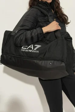 EA7 Emporio Armani CZARNY Torba sportowa z logo