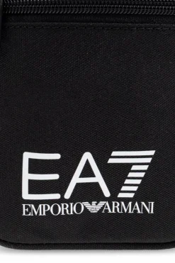 EA7 Emporio Armani CZARNY Torba na ramię z logo
