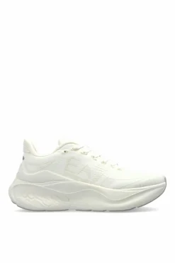 EA7 Emporio Armani kremowy Buty sportowe z logo