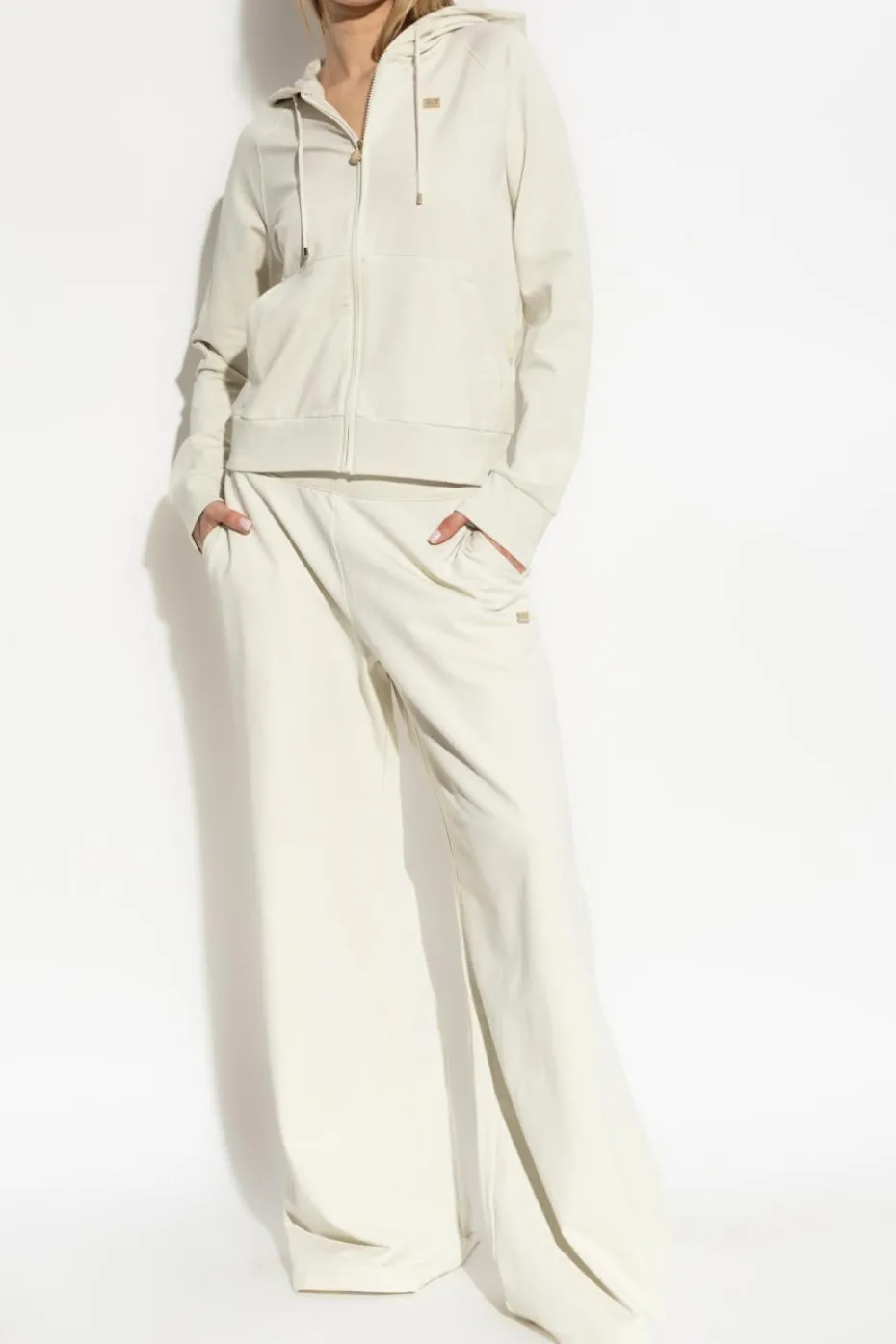 EA7 Emporio Armani kremowy Bluza z kolekcji `Sustainability`