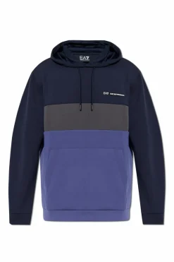 EA7 Emporio Armani MULTIKOLOR Bluza z kapturem