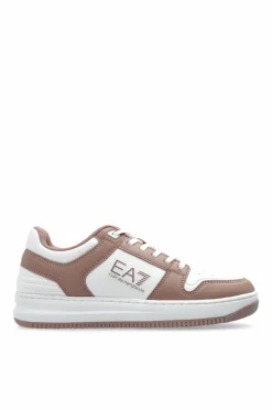 EA7 Emporio Armani RÓŻOWY Buty sportowe z eco skóry
