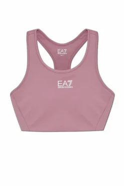 EA7 Emporio Armani RÓŻOWY Krótki top treningowy