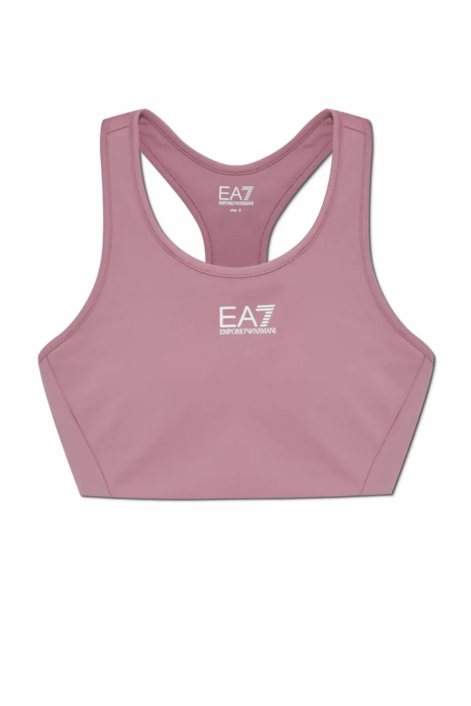EA7 Emporio Armani RÓŻOWY Krótki top treningowy