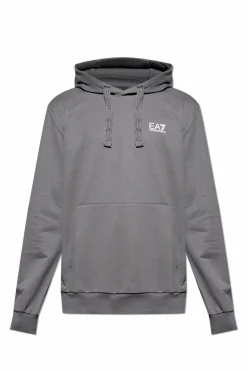 EA7 Emporio Armani SZARY Bluza z logo