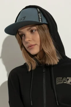 EA7 Emporio Armani SZARY Czapka z daszkiem
