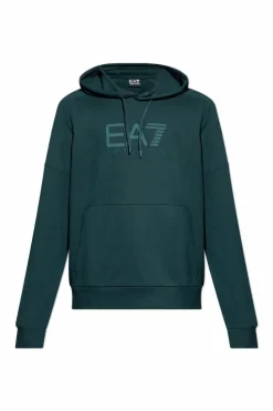 EA7 Emporio Armani ZIELONY Bluza z kolekcji `Sustainability`
