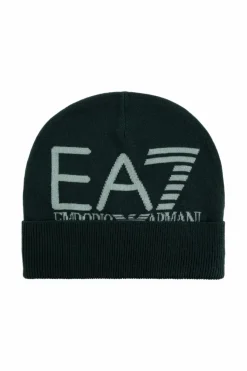 EA7 Emporio Armani ZIELONY Czapka z logo