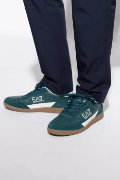 EA7 Emporio Armani ZIELONY Buty sportowe z logo