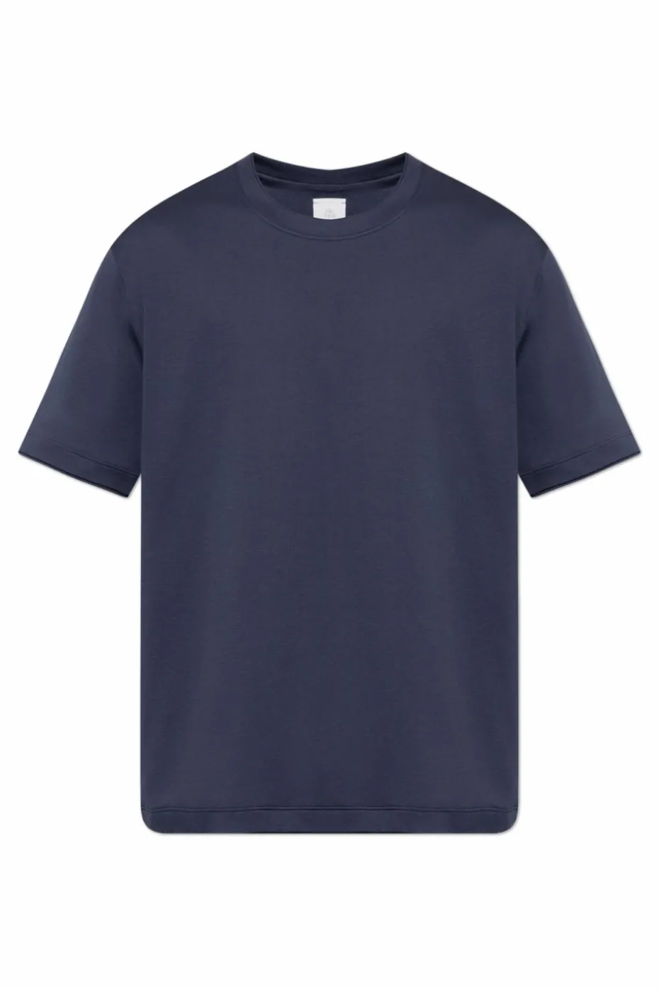 Eleventy GRANATOWY T-shirt z krągłym dekoltem