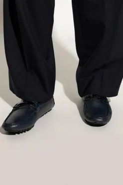 Emporio Armani Skórzane mokasyny