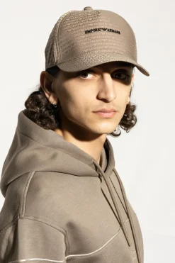 Emporio Armani beżowy Czapka z daszkiem