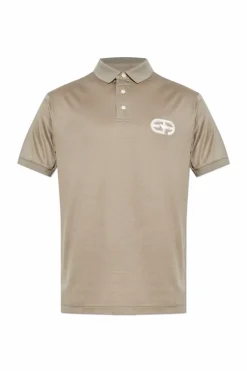 Emporio Armani beżowy Polo z logo