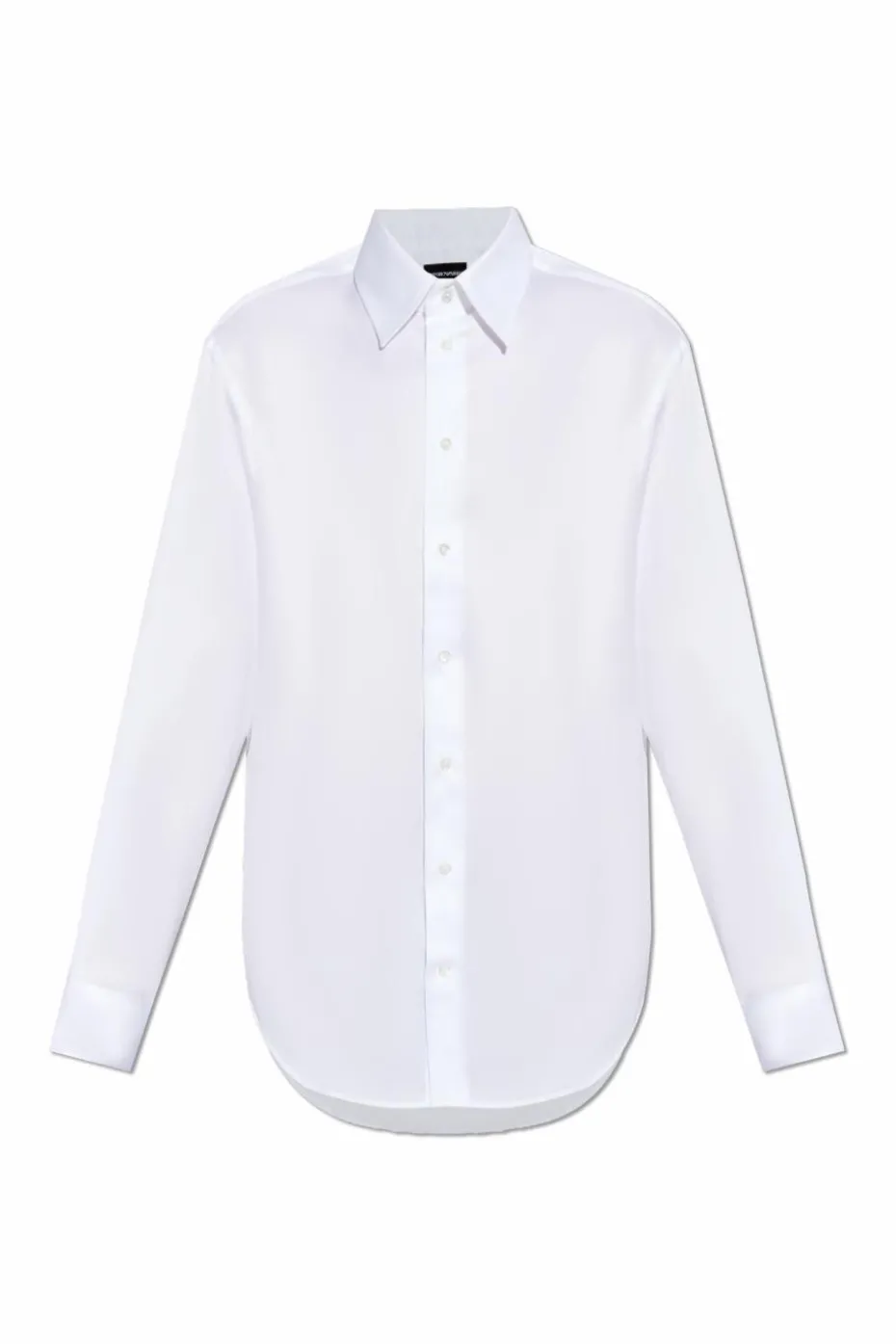 Emporio Armani BIAŁY Bawełniana koszula