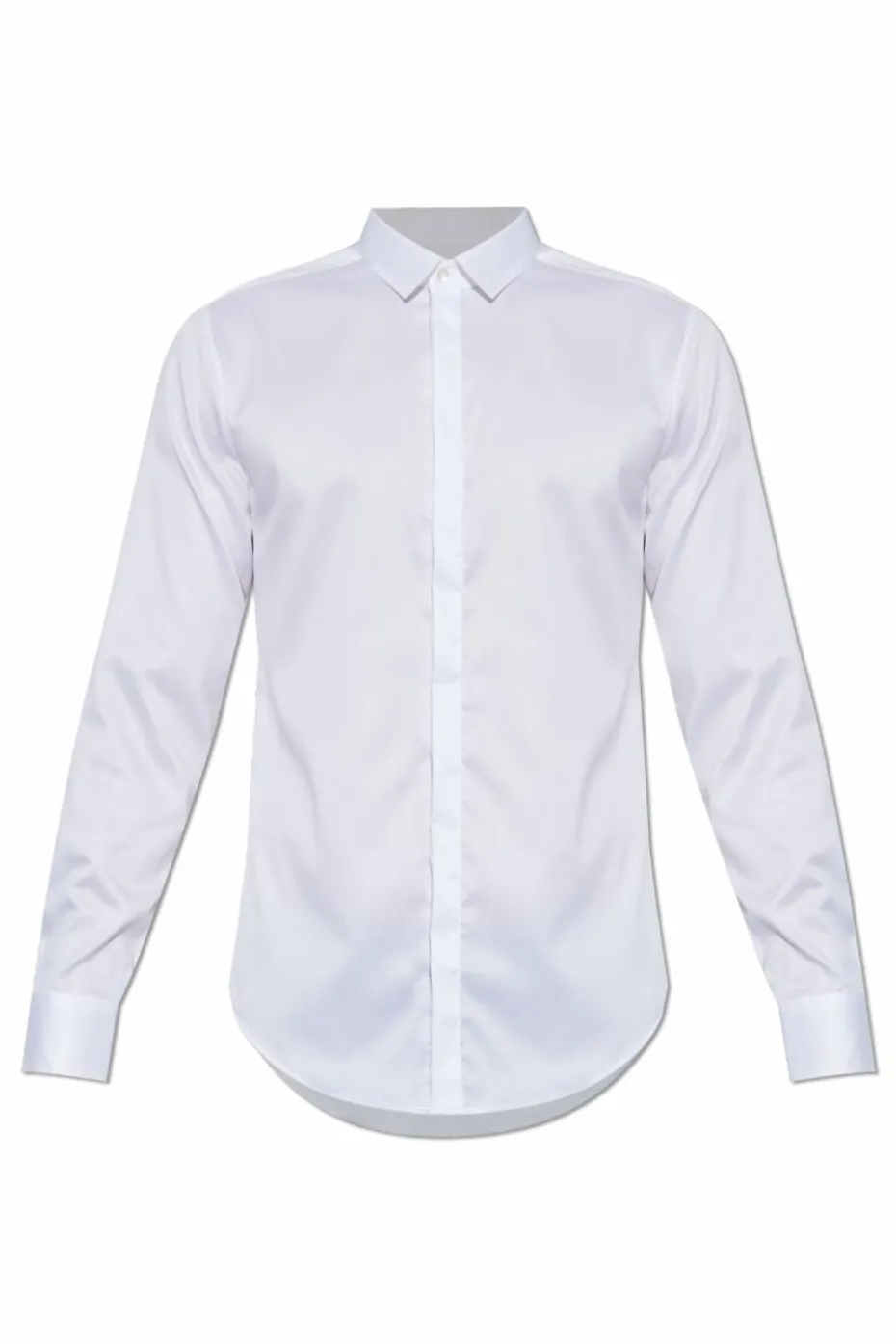 Emporio Armani BIAŁY Bawełniana koszula