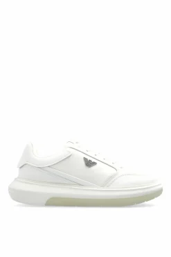 Emporio Armani BIAŁY Buty sportowe z logo