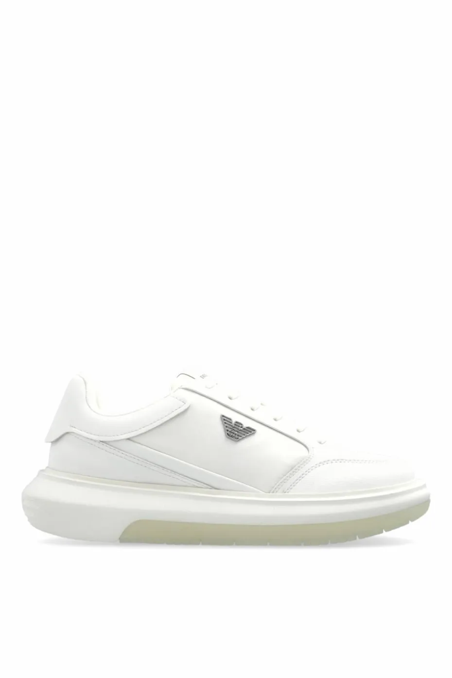 Emporio Armani BIAŁY Buty sportowe z logo