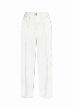 Emporio Armani BIAŁY Jeansy z wysokim stanem