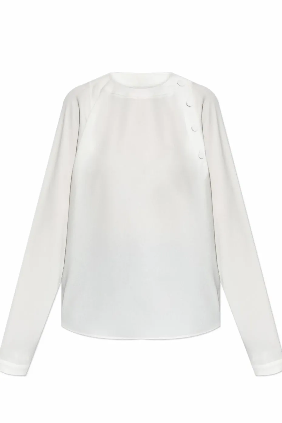 Emporio Armani BIAŁY Top z długimi rękawami