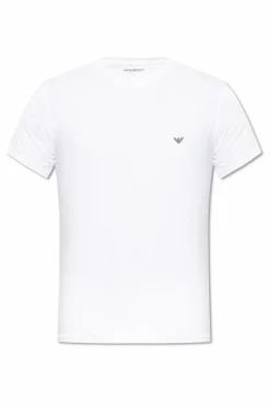 Emporio Armani BIAŁY T-shirt bieliźniany