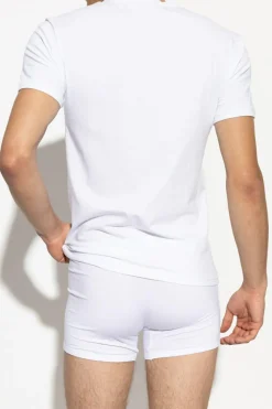 Emporio Armani BIAŁY T-shirt bieliźniany