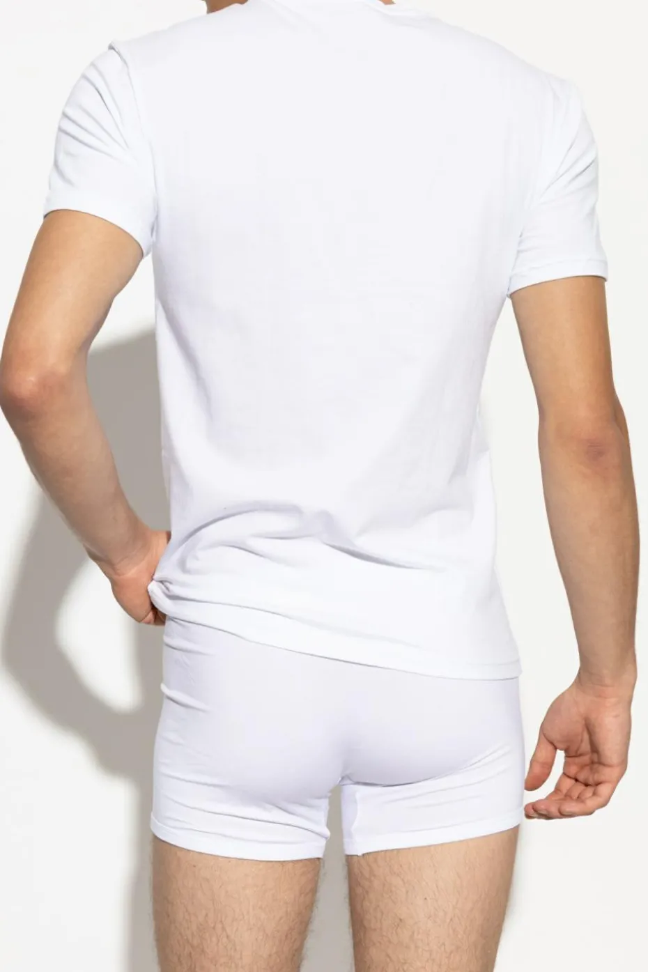 Emporio Armani BIAŁY T-shirt bieliźniany