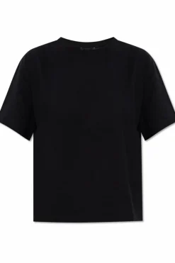 Emporio Armani CZARNY Bawełniany t-shirt