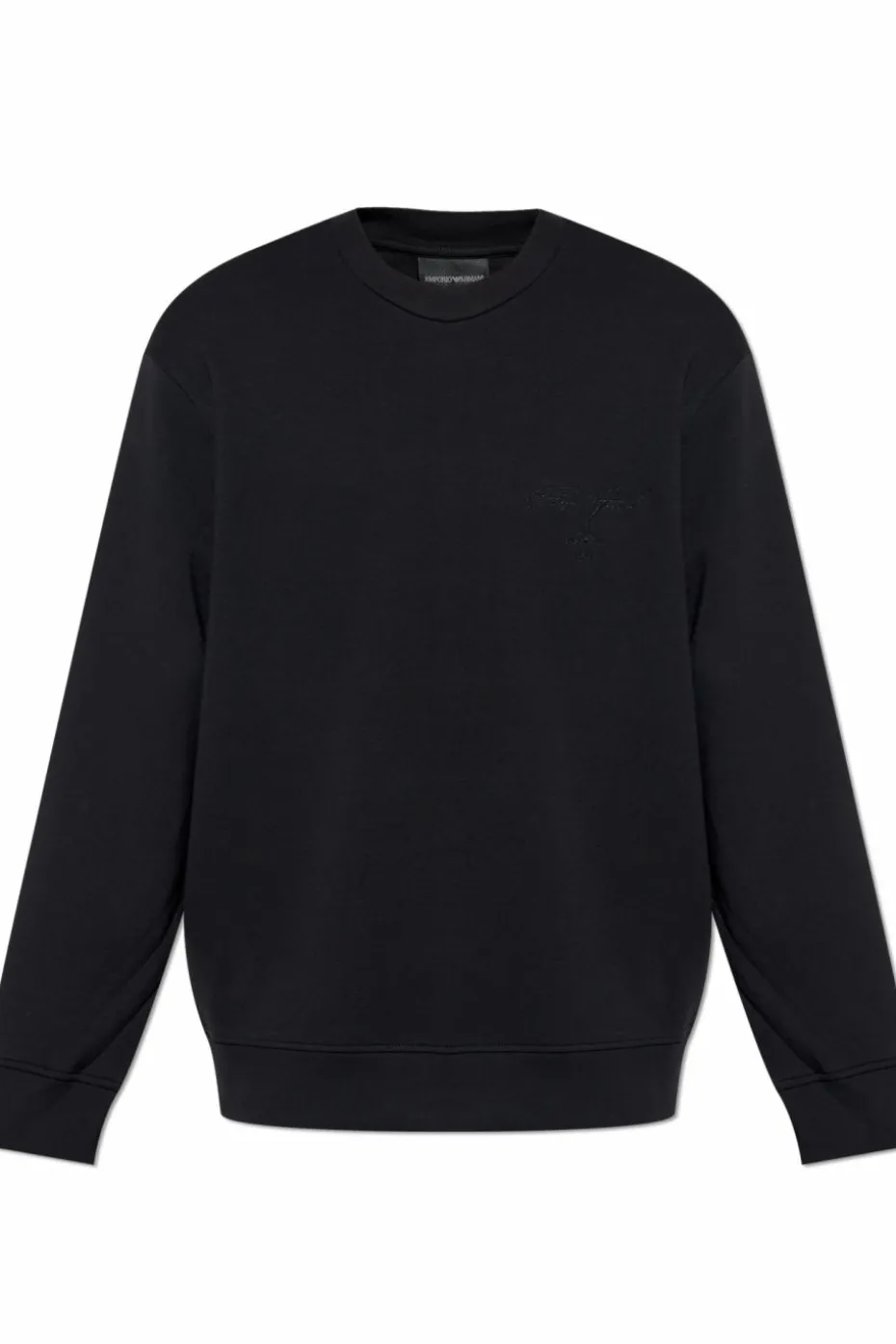Emporio Armani CZARNY Bluza z kolekcji `Sustainability`