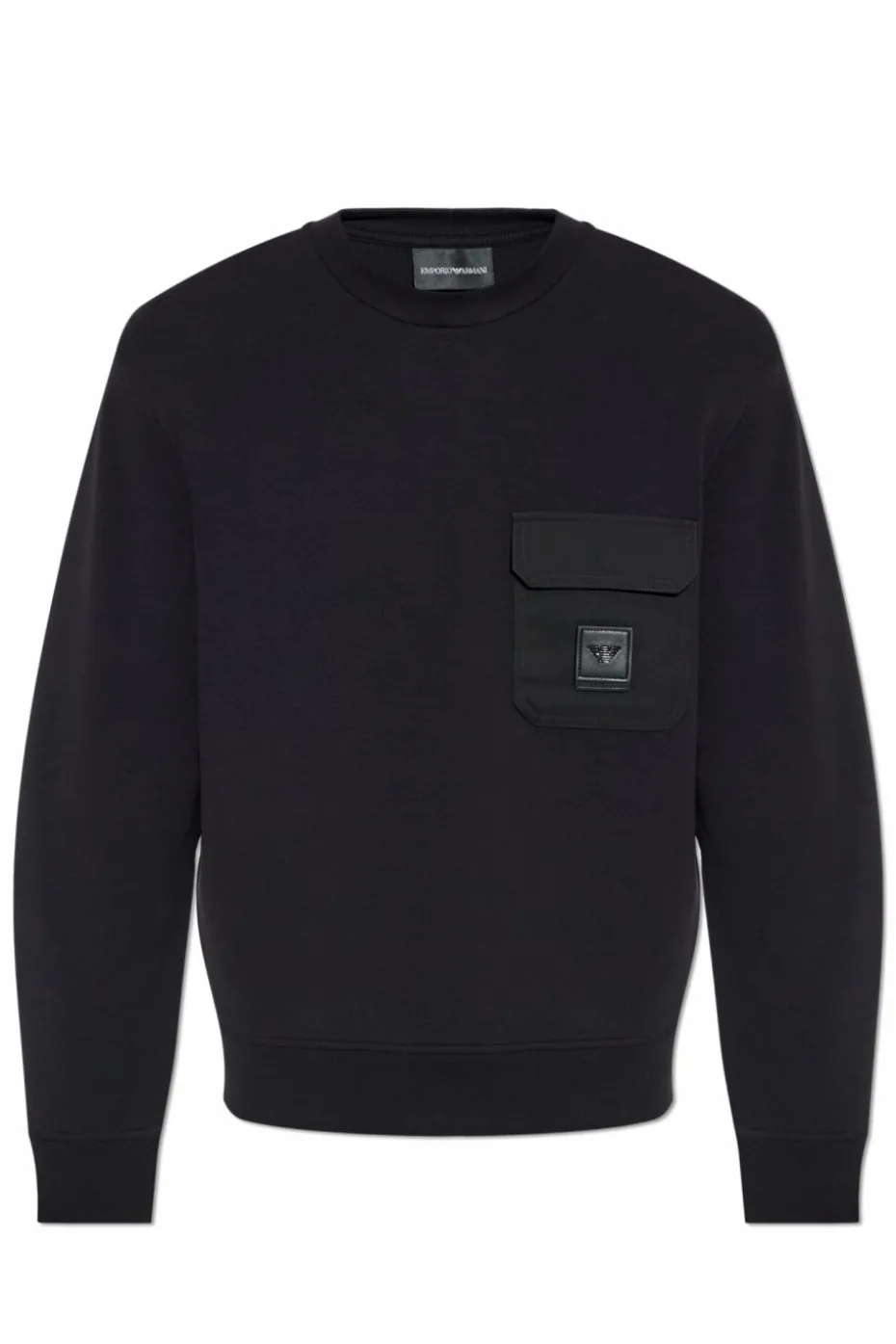 Emporio Armani CZARNY Bluza z kolekcji `Sustainability`