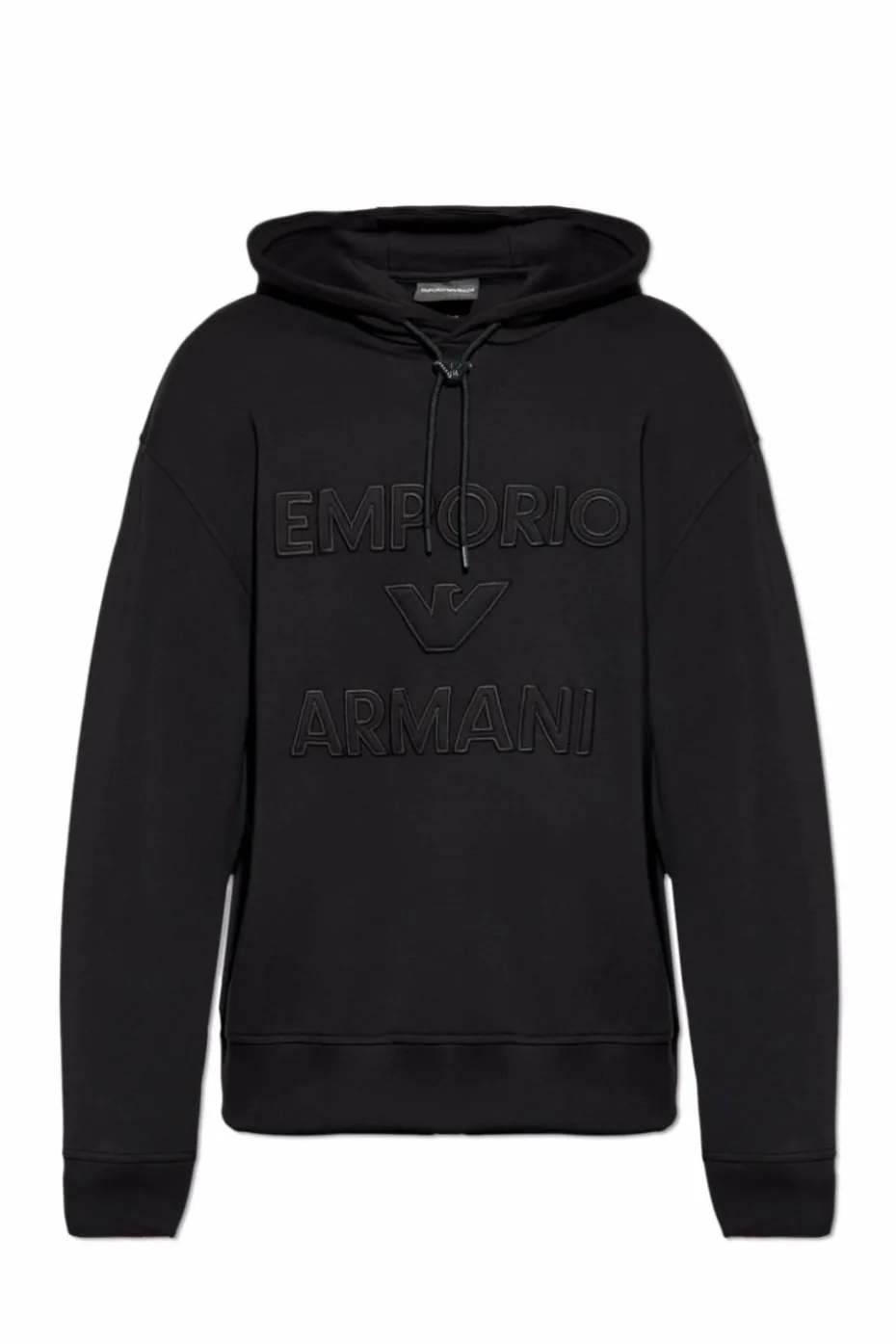Emporio Armani CZARNY Bluza z kolekcji `Sustainability`