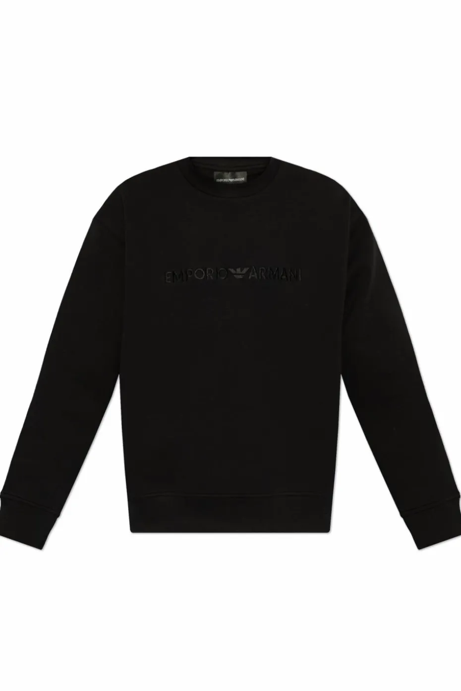 Emporio Armani CZARNY Bluza z kolekcji `Sustainability`