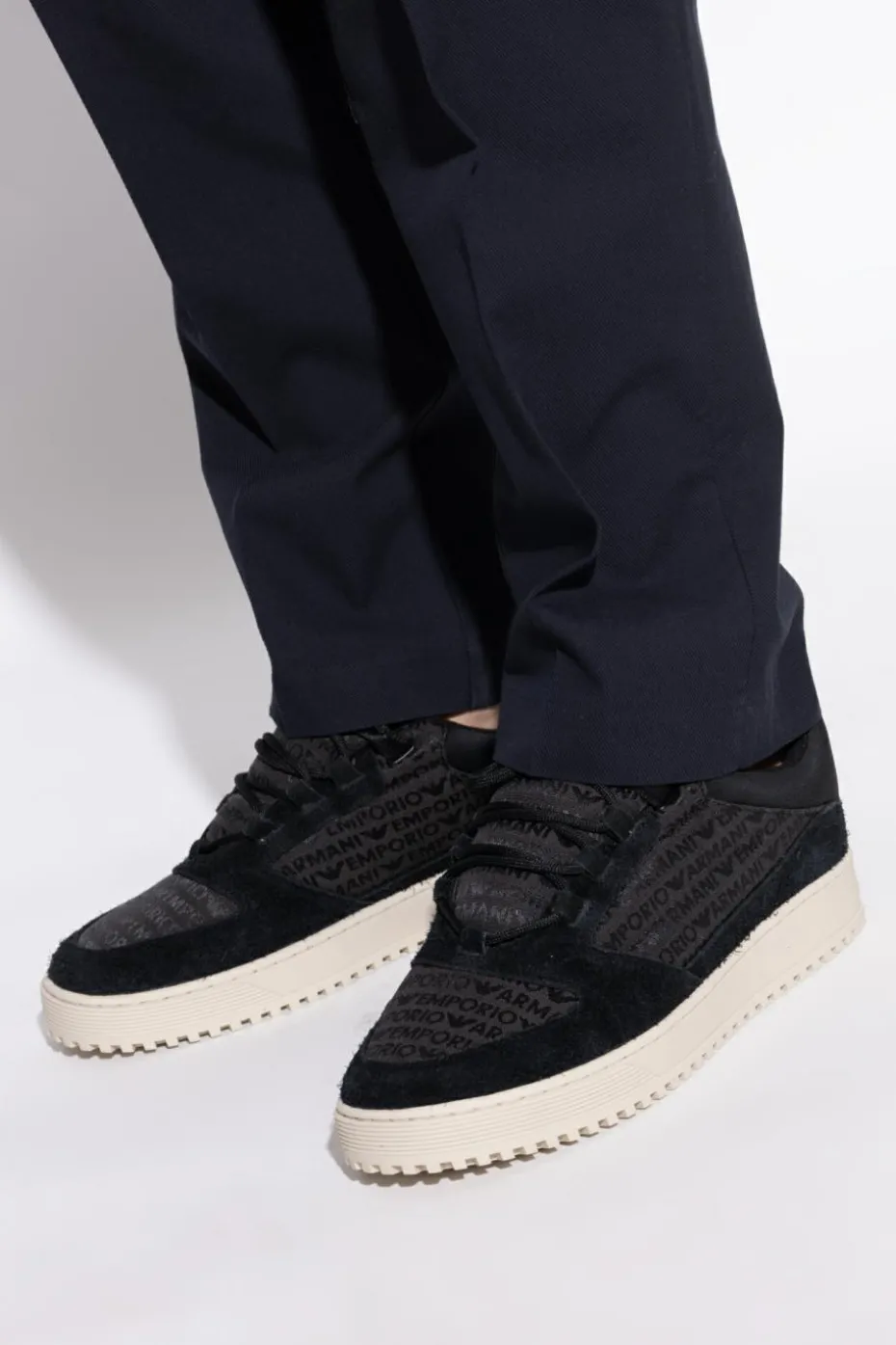 Emporio Armani CZARNY Buty sportowe z logo