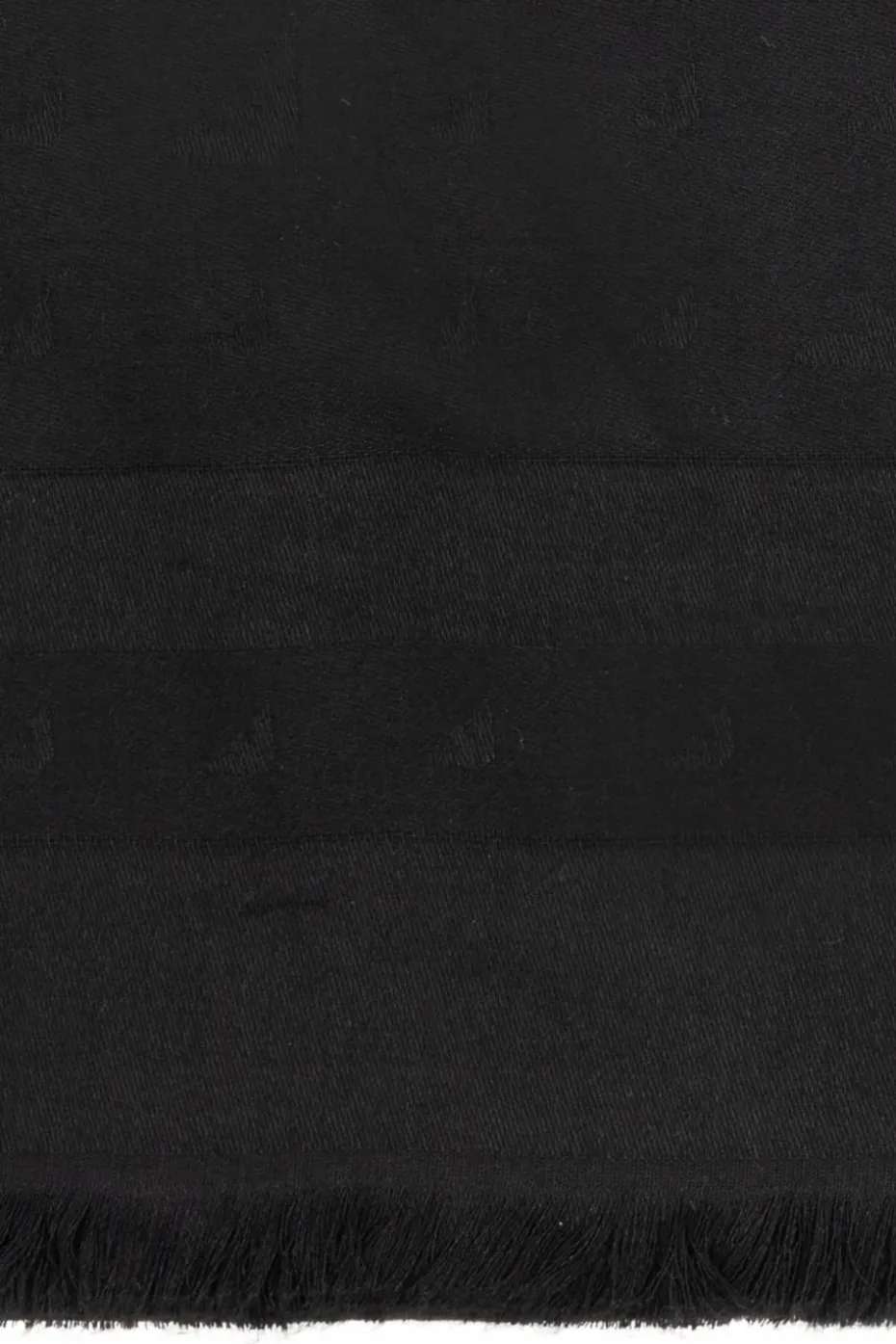 Emporio Armani CZARNY Chusta z logo