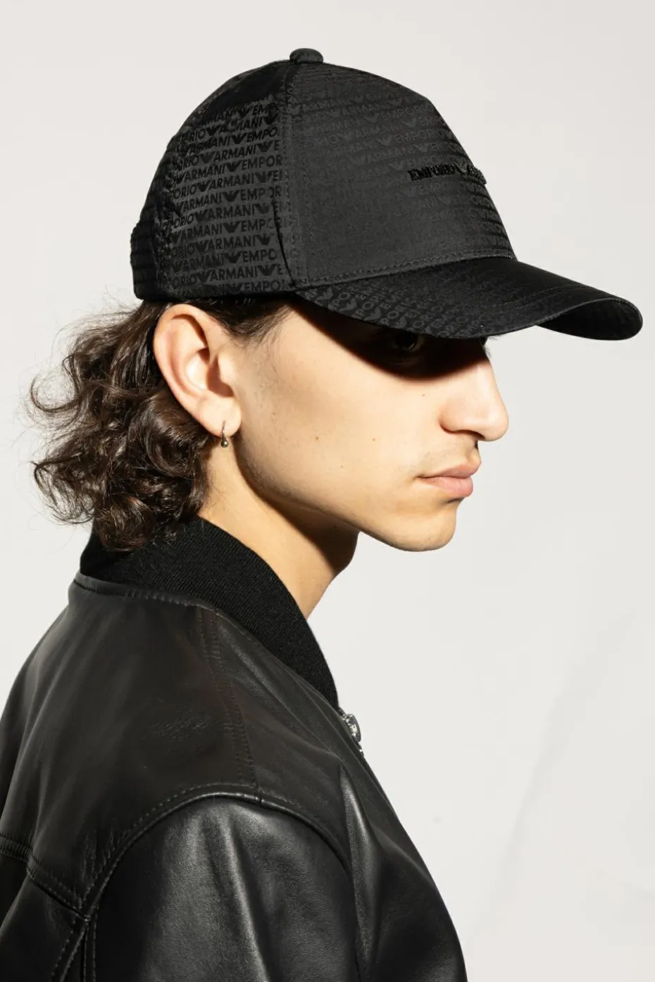 Emporio Armani CZARNY Czapka z daszkiem