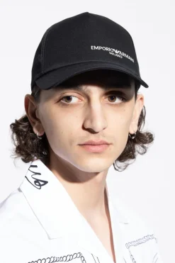 Emporio Armani CZARNY Czapka z daszkiem