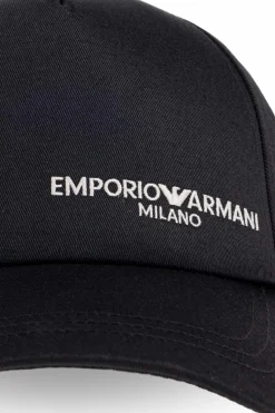 Emporio Armani CZARNY Czapka z daszkiem
