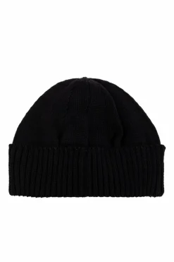Emporio Armani CZARNY Czapka z naszywką z logo