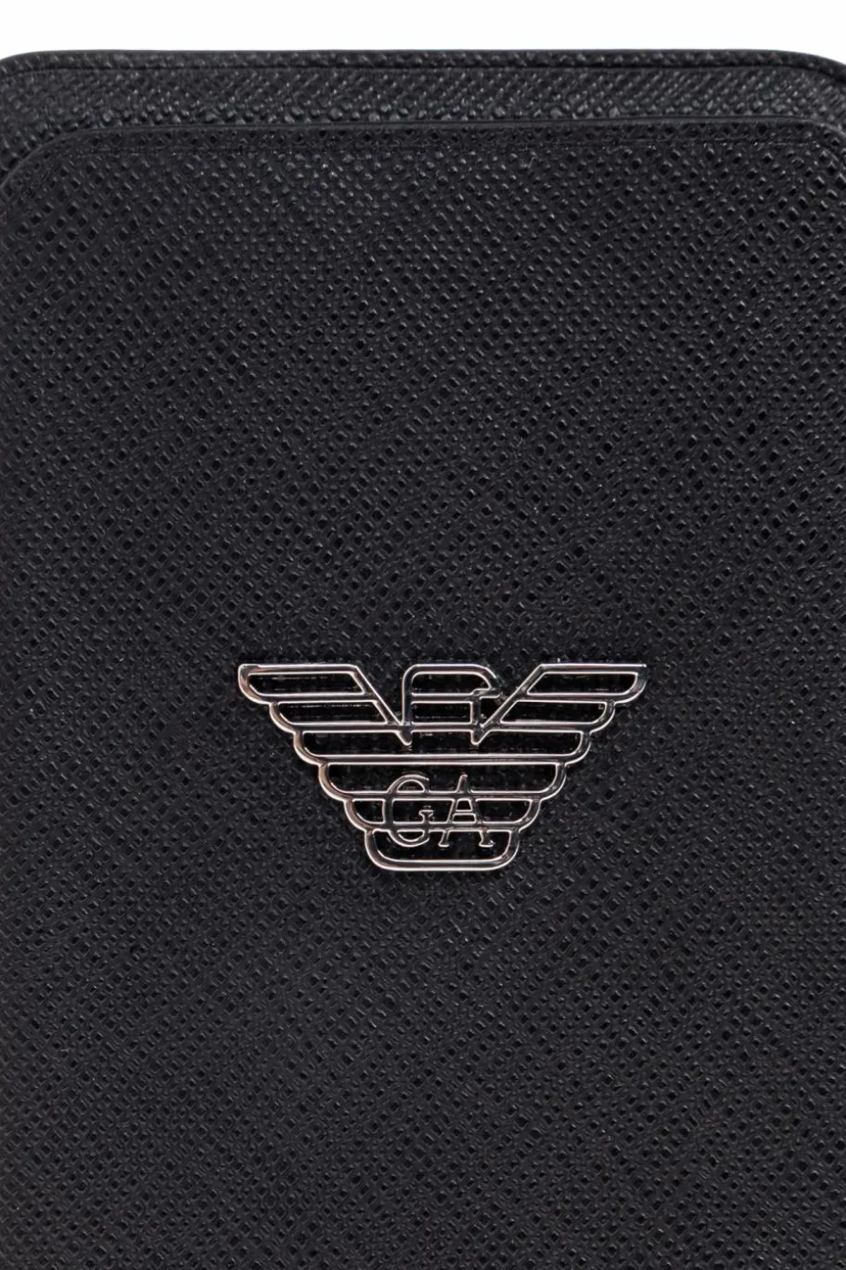 Emporio Armani CZARNY Etui na kartę z MagSafe
