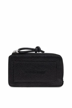 Emporio Armani CZARNY Etui na karty z logo