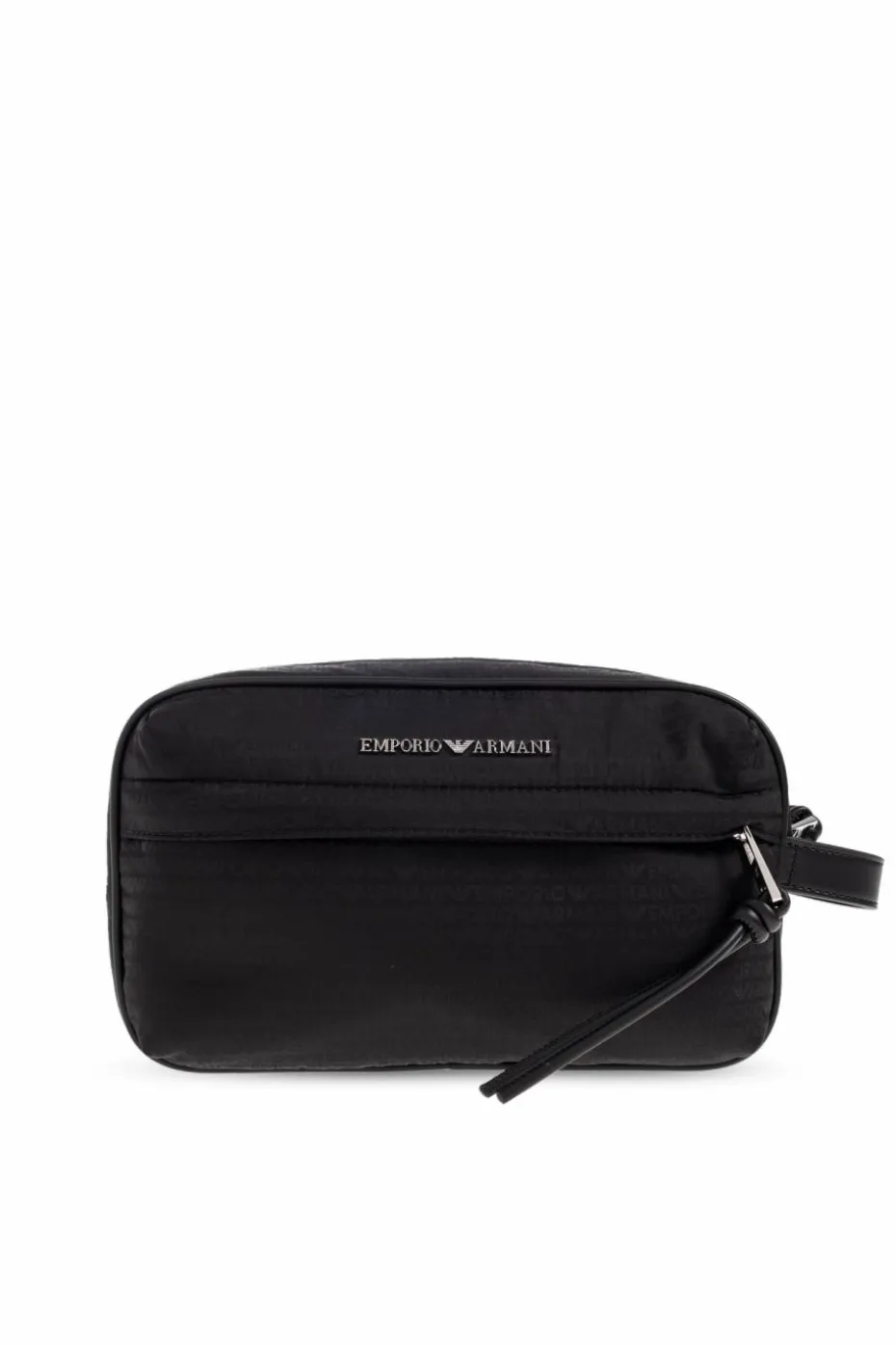 Emporio Armani CZARNY Kosmetyczka z logo